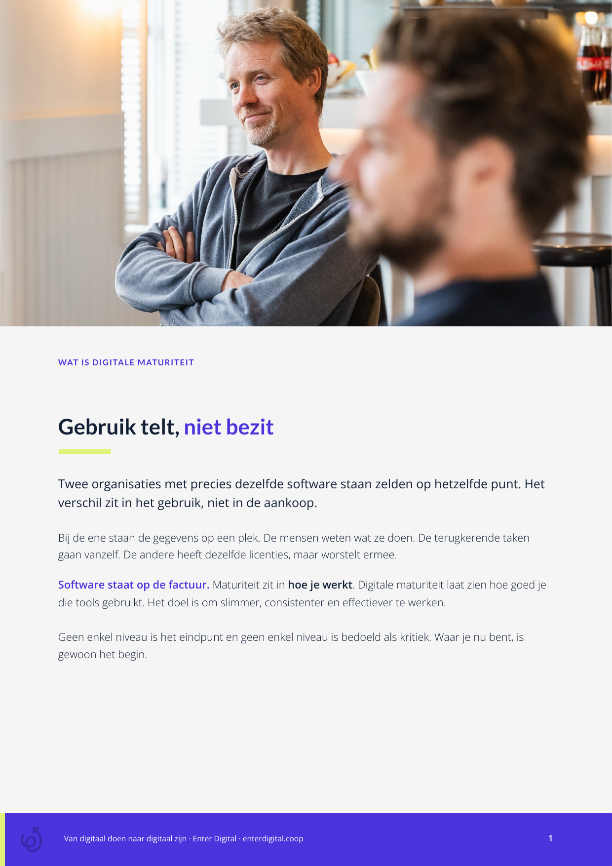 Binnenpagina over wat digitale maturiteit is